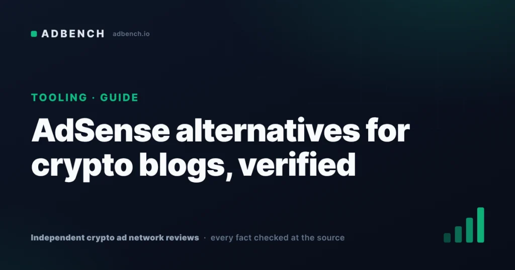 AdSense alternatives for crypto blogs, verified