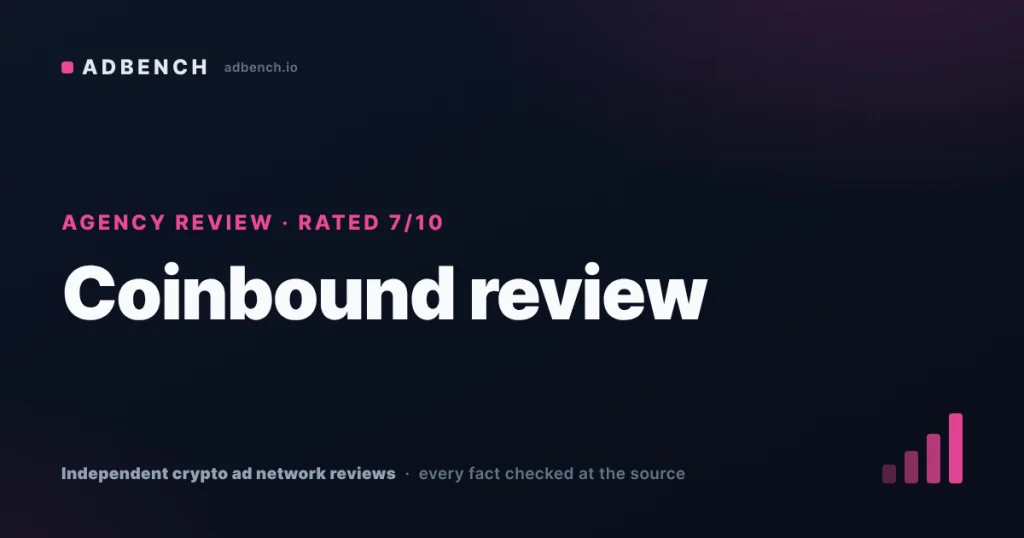 Coinbound review: what the terms, the Clutch record and the case studies actually say