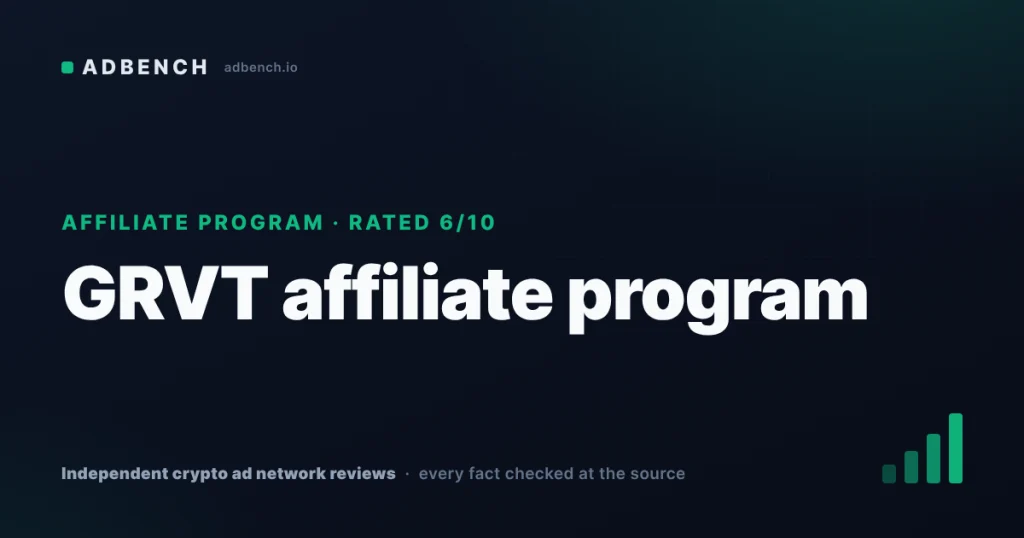 GRVT affiliate program review: 25–35% of perp fees, payment terms unpublished