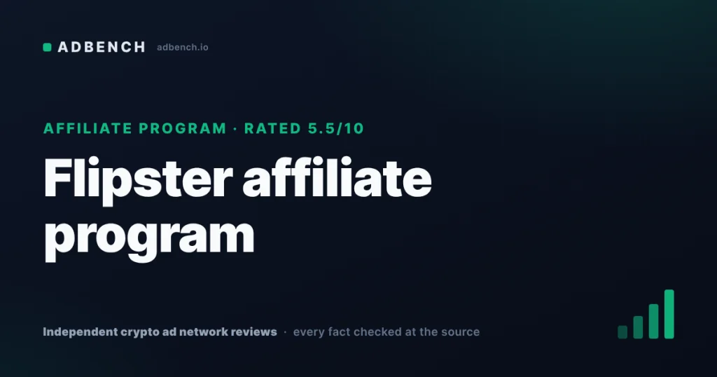 Flipster affiliate program review: up to 60% commission, payment schedule unpublished