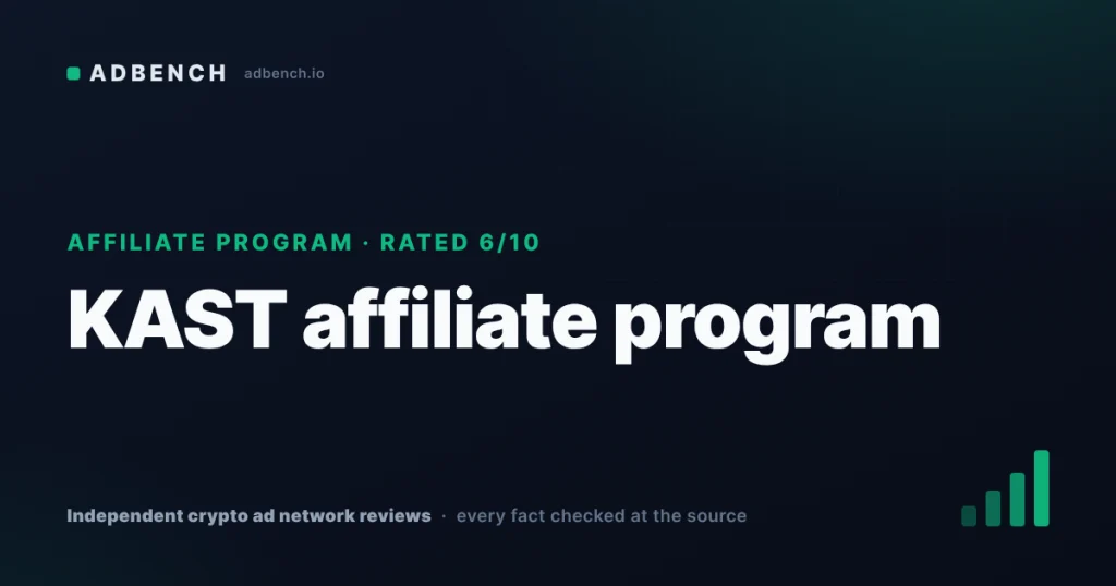 KAST affiliate program review: 0.20–0.50% of card spend, payout only by request