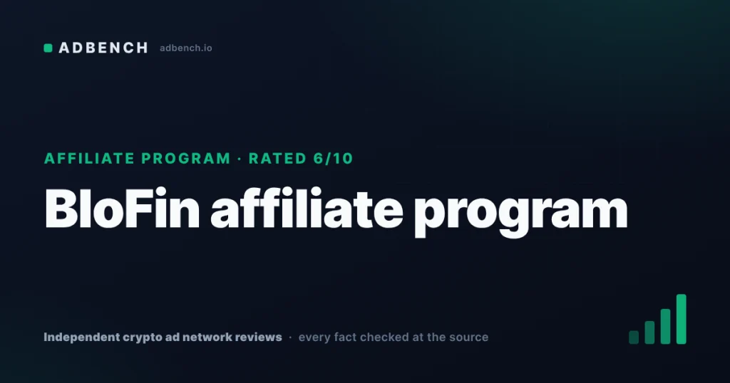 BloFin affiliate program review: 40–50% tiers, lifetime only while you pass a quarterly test