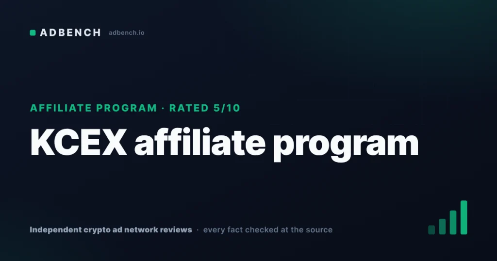 KCEX affiliate program review: 100% commission, but spot and meme futures earn nothing
