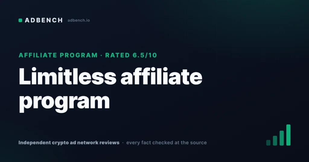 Limitless affiliate program review: 10–40% of taker fees, but 40% needs $20 million of your own trading