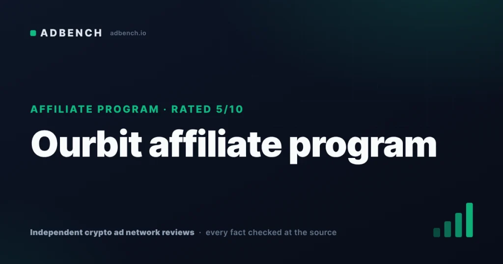 Ourbit affiliate program review: 50% of trading fees, nothing on spot, and an FCA warning