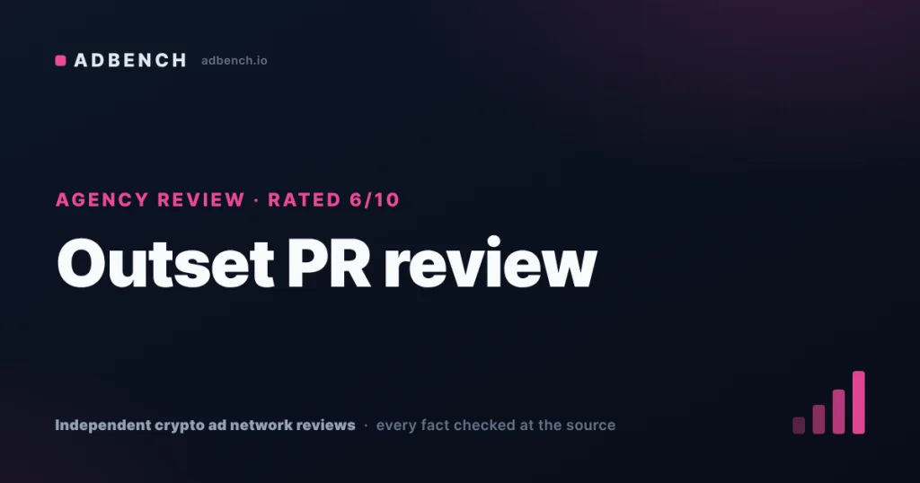 Outset PR review: published prices, a Caribbean contract and four reviews on Clutch